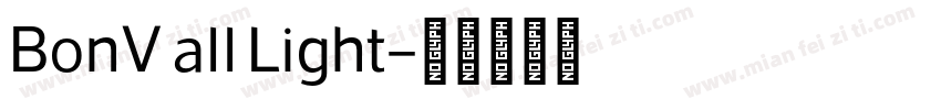 BonV all Light字体转换